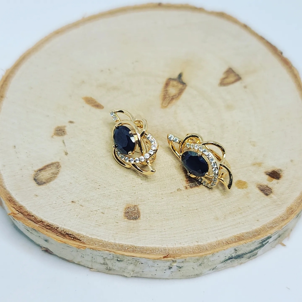 Zirconia Gold Plated earrings